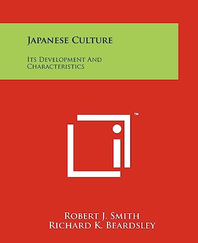 9781258196196: Japanese Culture: Its Development And Characteristics