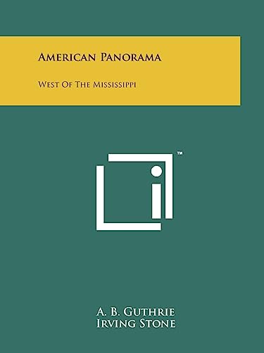 Stock image for American Panorama: West of the Mississippi for sale by Lucky's Textbooks