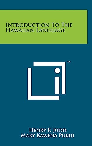 Stock image for Introduction to the Hawaiian Language for sale by THE SAINT BOOKSTORE