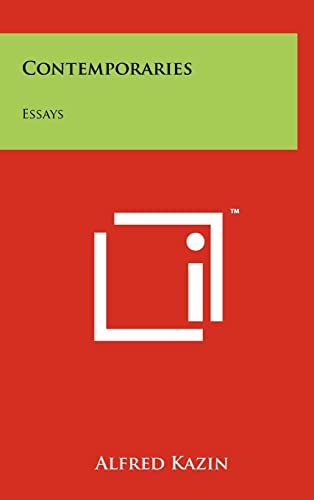 9781258222000: Contemporaries: Essays