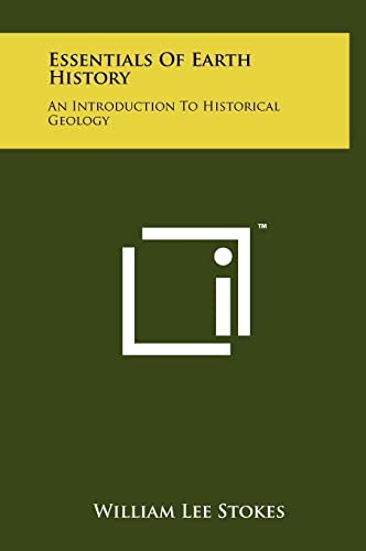 9781258232306: Essentials of Earth History: An Introduction to Historical Geology