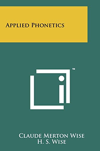 Imagen de archivo de Applied Phonetics a la venta por Daedalus Books