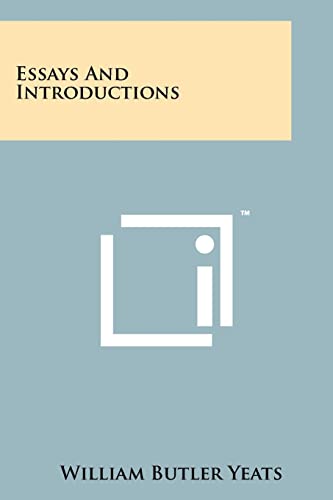 9781258243197: Essays And Introductions