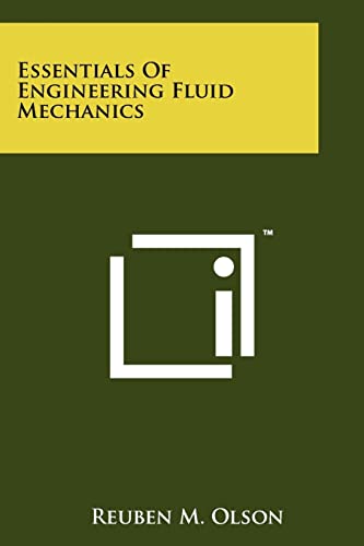 Beispielbild fr Essentials of Engineering Fluid Mechanics zum Verkauf von THE SAINT BOOKSTORE