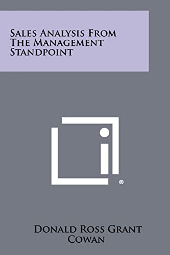 9781258276744: Sales Analysis from the Management Standpoint