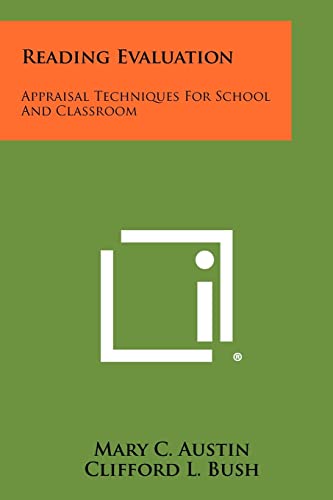 Stock image for Reading Evaluation: Appraisal Techniques for School and Classroom (Paperback) for sale by Book Depository International