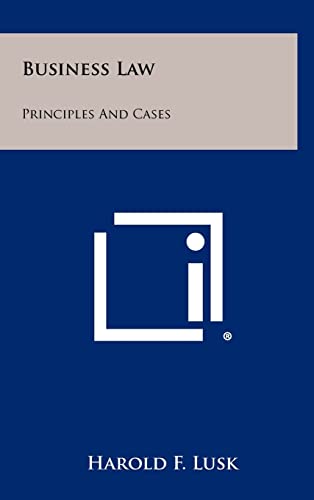 Stock image for Business Law: Principles And Cases for sale by Lucky's Textbooks