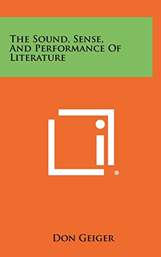 Stock image for The Sound, Sense, and Performance of Literature for sale by Lucky's Textbooks