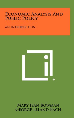 Imagen de archivo de Economic Analysis and Public Policy: An Introduction a la venta por ThriftBooks-Atlanta