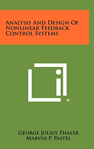 Analysis And Design Of Nonlinear Feedback Control Systems Analysis And Design Of Nonlinear Feedback Control Systems