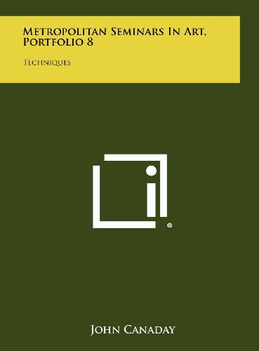 Stock image for Metropolitan Seminars in Art, Portfolio : Techniques for sale by Better World Books