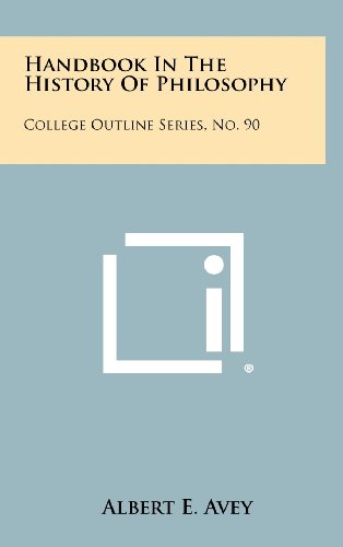9781258435172: Handbook in the History of Philosophy: College Outline Series, No. 90
