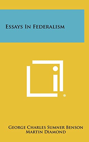 Beispielbild fr Essays In Federalism zum Verkauf von ThriftBooks-Atlanta