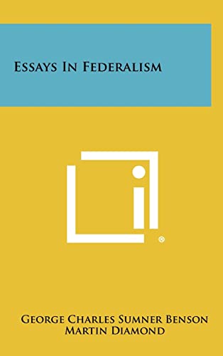 Stock image for Essays In Federalism for sale by ThriftBooks-Atlanta