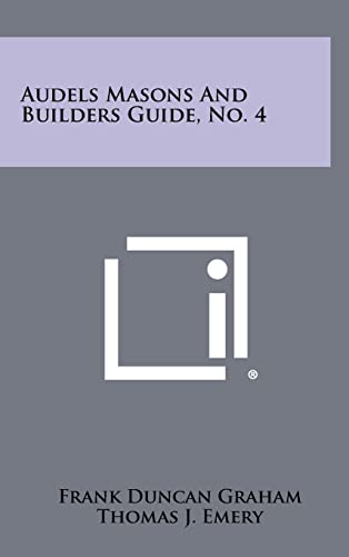 Stock image for Audels Masons And Builders Guide, No. 4 for sale by HPB-Emerald