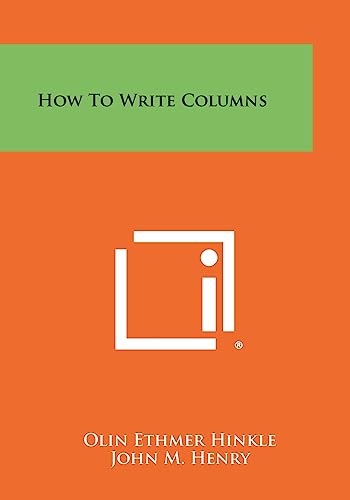 Stock image for How to Write Columns for sale by GF Books, Inc.