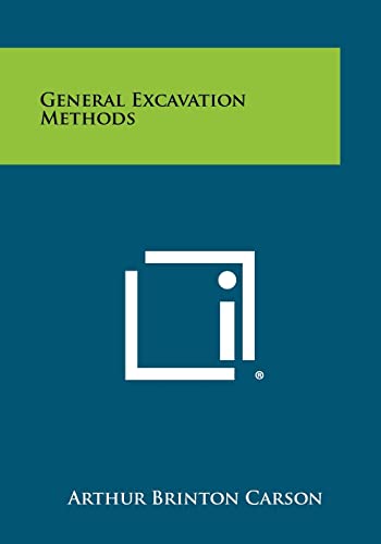 9781258483869: General Excavation Methods