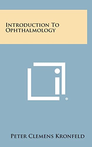 Imagen de archivo de Introduction to Ophthalmology a la venta por THE SAINT BOOKSTORE