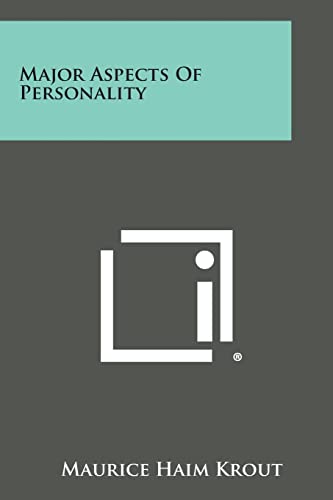 Beispielbild fr Major Aspects of Personality zum Verkauf von Lucky's Textbooks