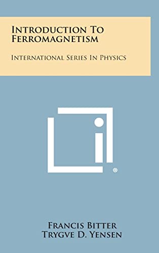 Beispielbild fr Introduction to Ferromagnetism: International Series in Physics zum Verkauf von BooksRun
