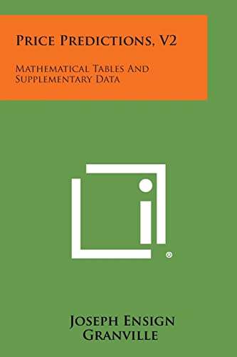 Stock image for Price Predictions, V2: Mathematical Tables and Supplementary Data for sale by Book Deals