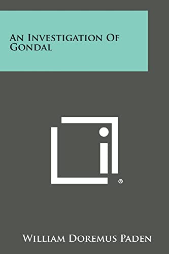 Stock image for An Investigation Of Gondal for sale by WorldofBooks