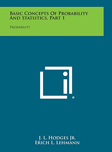 Imagen de archivo de Basic Concepts of Probability and Statistics, Part 1: Probability a la venta por Lucky's Textbooks