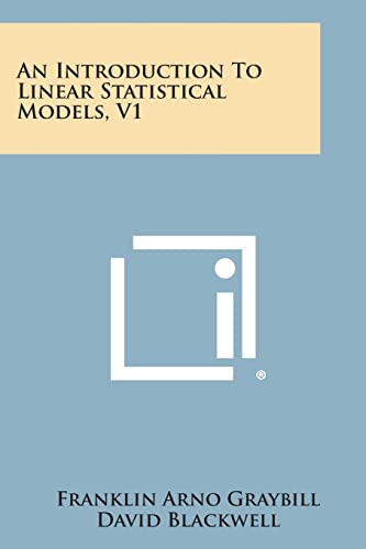 Beispielbild fr An Introduction to Linear Statistical Models, V1 zum Verkauf von California Books