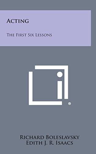 Stock image for Acting: The First Six Lessons for sale by Hawking Books