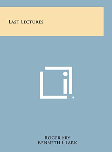 9781258789015: Last Lectures