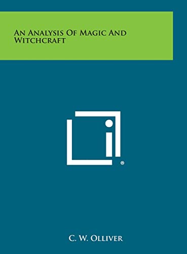 9781258835576: An Analysis of Magic and Witchcraft