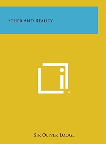 9781258858599: Ether and Reality