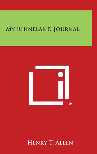 9781258895396: My Rhineland Journal