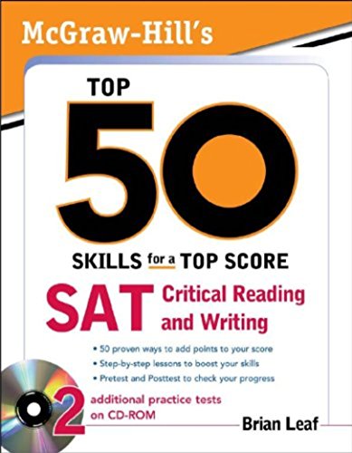 9781259001949: McGraw-Hill's Top 50 Skills for a Top Score: SAT Critical Reading and Writing