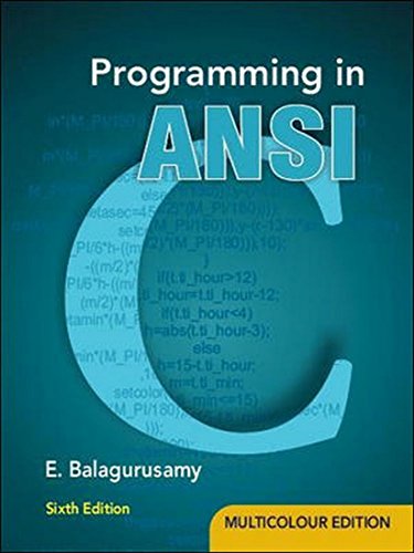Beispielbild fr Programming in ANSI C zum Verkauf von More Than Words