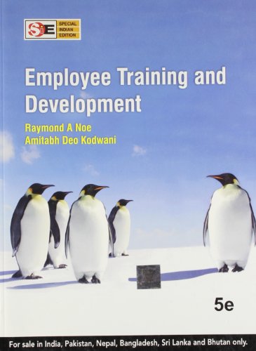 Beispielbild fr Employee Training and Development International Version 5th Edition zum Verkauf von dsmbooks