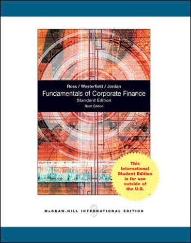 Beispielbild fr Fundamentals of Corporate Finance Standard Edition zum Verkauf von medimops