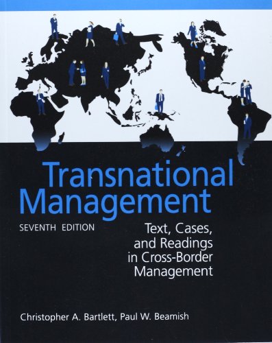 Beispielbild fr Transnational Management: Text, Cases & Readings in Cross-Border Management zum Verkauf von WorldofBooks
