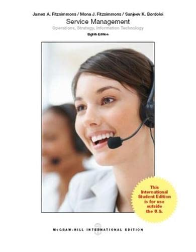 Stock image for Service Management: Operations, Strategy, Information Technology (Int'l Ed) for sale by Phatpocket Limited