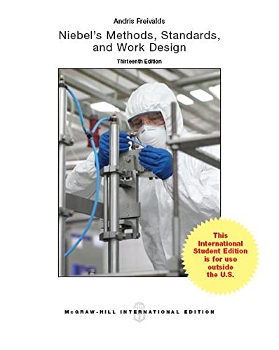 9781259010668: Niebel's Methods, Standards, & Work Design (Asia Higher Education Engineering/Computer Science Industrial Engineering)