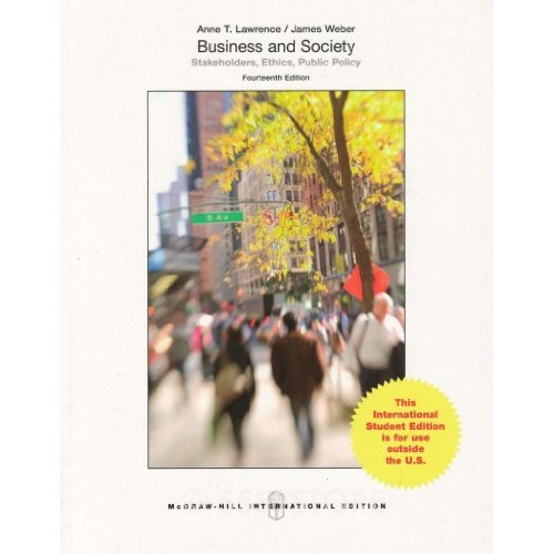 Stock image for Business and Society: Stakeholders, Ethics, Public Policy for sale by Open Books