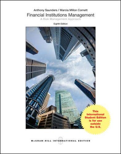 Stock image for Financial Institutions Management: A Risk Management Approach, 8th Edition for sale by Phatpocket Limited