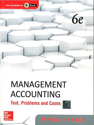 Imagen de archivo de Management Accounting: Text, Problems and Cases a la venta por dsmbooks