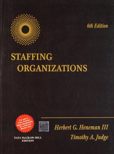 Imagen de archivo de Staffing Organizations a la venta por Majestic Books