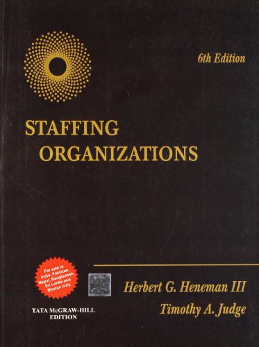 Stock image for Staffing Organizations for sale by Majestic Books