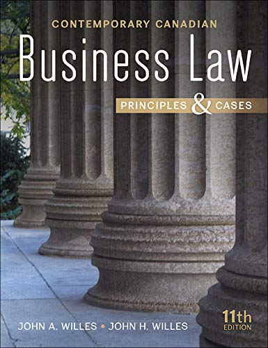 Stock image for Contemporary Canadian Business Law for sale by Zoom Books Company