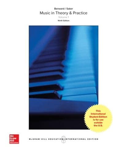 Stock image for Music in Theory and Practice Volume 1 for sale by Romtrade Corp.