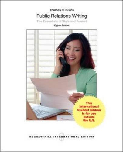 Imagen de archivo de Public Relations Writing a la venta por SecondSale