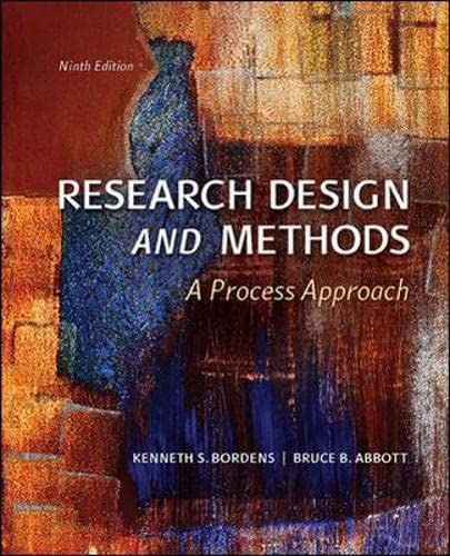 9781259060380: Research Design and Methods: A Process Approach (Int'l Ed) (COLLEGE IE OVERRUNS)