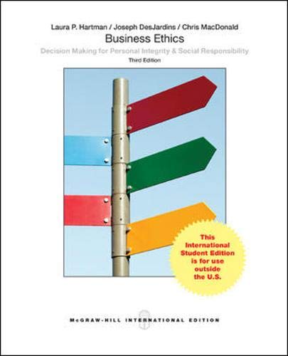 9781259060588: Business Ethics: Decision Making for Personal Integrity & Social Responsibility